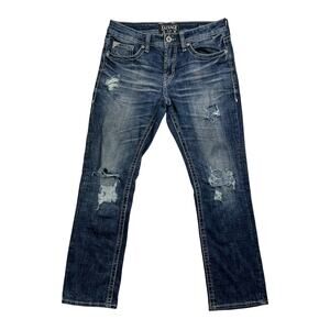 Salvage Distressed Mayhem Straight Denim Jeans